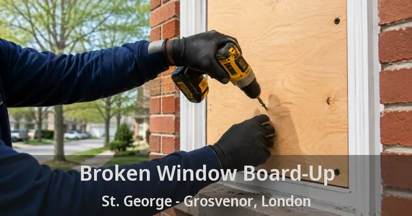 Broken Window Board-Up St. George - Grosvenor, London - ON