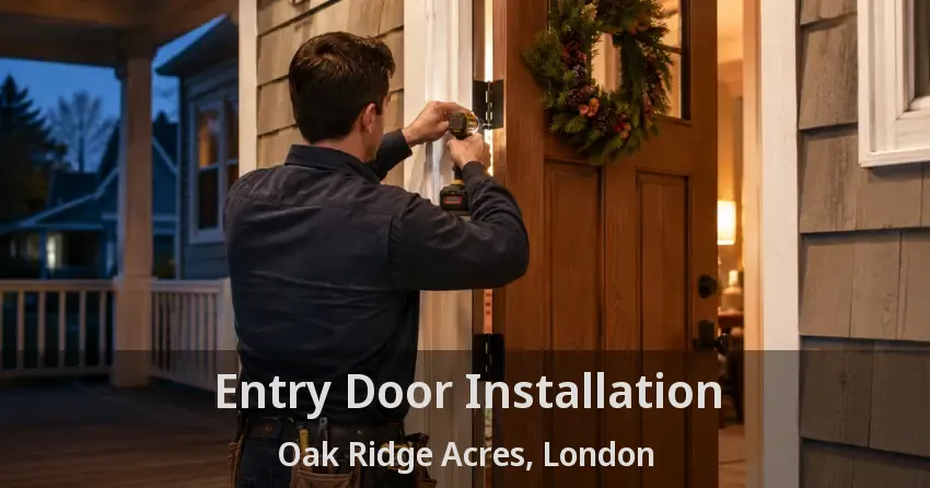 Entry Door Installation Oak Ridge Acres, London - ON