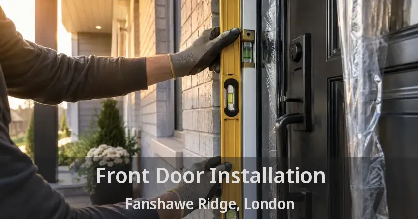 Front Door Installation Fanshawe Ridge, London - ON