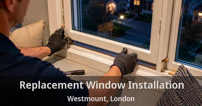 Replacement Window Installation Westmount, London - ON