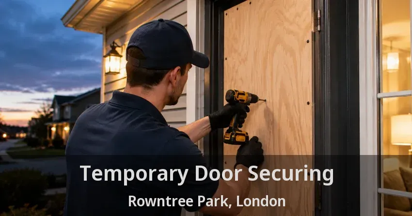 Temporary Door Securing Rowntree Park, London - ON