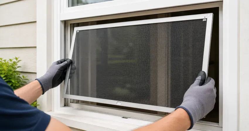 technician repairing a window sash and balance system in Central, London