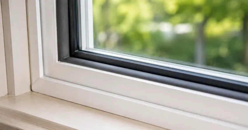 technician inspecting window weatherstripping for drafty window repair Western Fair District, London